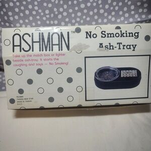 Vintage Ashman No Smoking Talking And Coughing Ash Tray - Gag Gift - New In Box